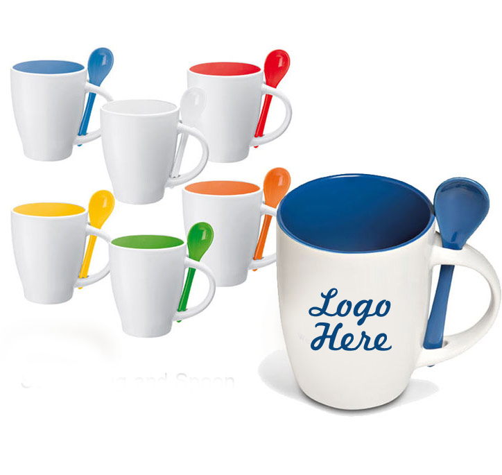 Mug with Spoon Creations by Hand